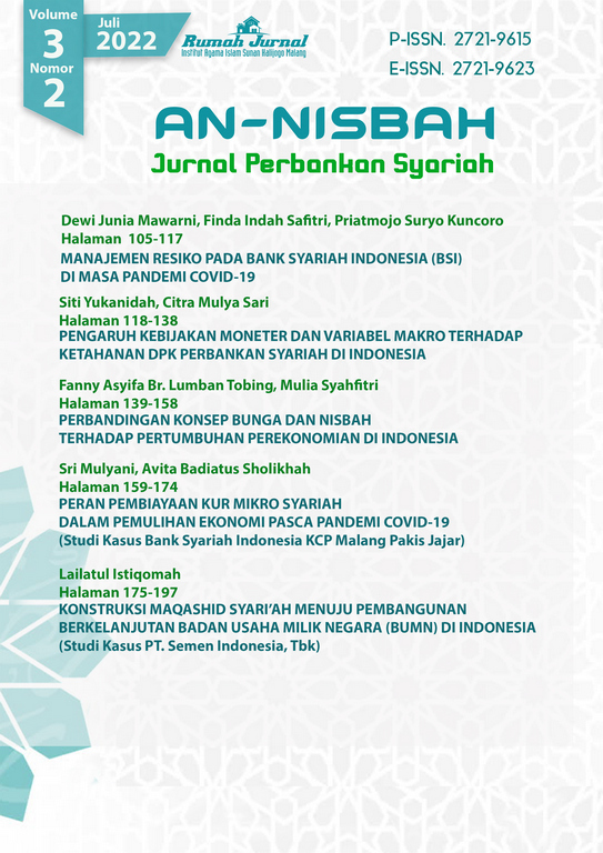 					View Vol. 3 No. 2 (2022): Jurnal An-Nisbah: Perbankan Syariah
				
